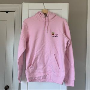 NEW Sassy Spud Choose Fries Not Lives - Cotton Pink Hoodie XS